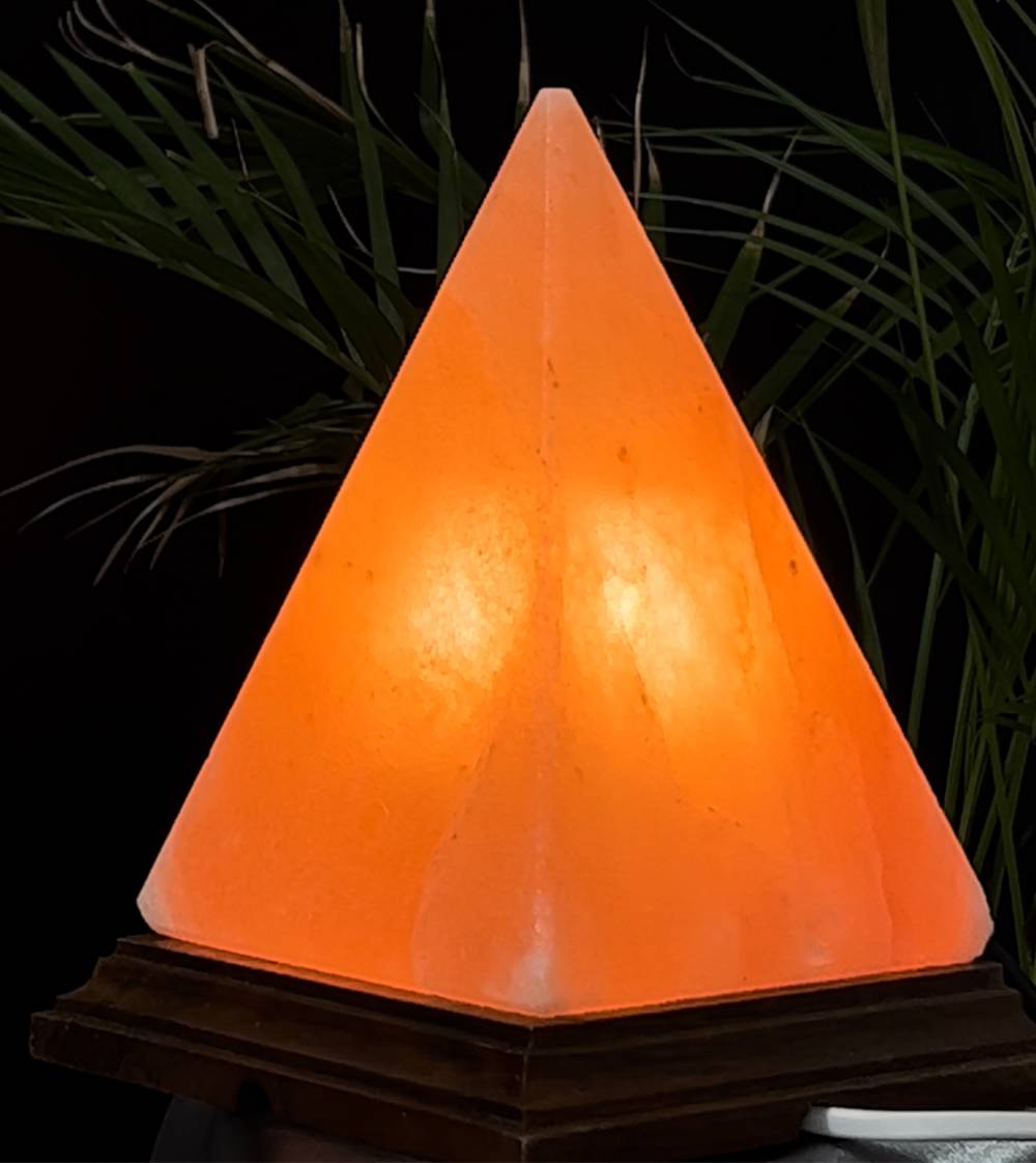 Lampe de sel allumée